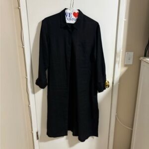 Elegant Black Long Sleeve Dress/Jacket